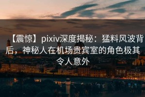 【震惊】pixiv深度揭秘：猛料风波背后，神秘人在机场贵宾室的角色极其令人意外